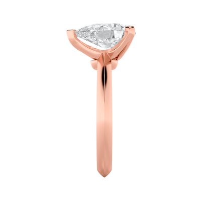 Brooke Pear Solitaire - Rose Gold