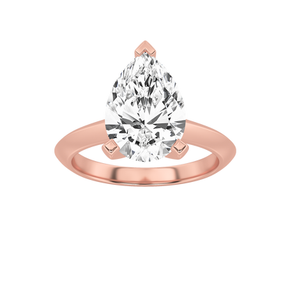 Brooke Pear Solitaire - Rose Gold