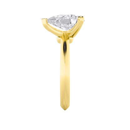 Brooke Pear Solitaire - Yellow Gold