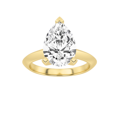 Brooke Pear Solitaire - Yellow Gold