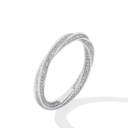 Luxury Alana Ring - Gold Vermeil Ring with Moissanite Accents - Unisex