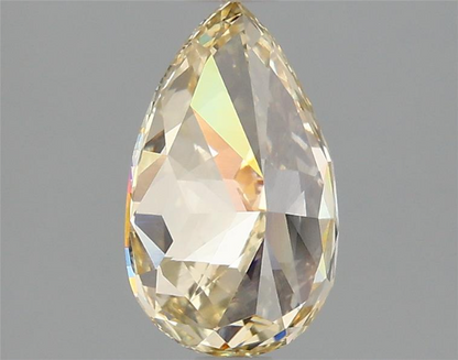 10 Carat Pear Cut Intense Yellow - VVS2 | Loose Lab Grown Diamond for Engagement Ring | IGI Certified