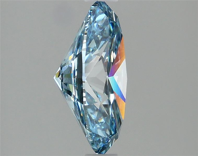 Vivid Blue 2 Carat Oval Cut - VVS2 | Loose Lab Grown Diamond for Engagement Ring | IGI Certified Aura Diamonds