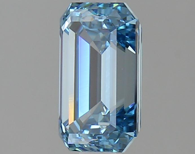 Vivid Blue 2 Carat Emerald Cut - VVS2 | Loose Lab Grown Diamond for Engagement Ring | IGI Certified Aura Diamonds