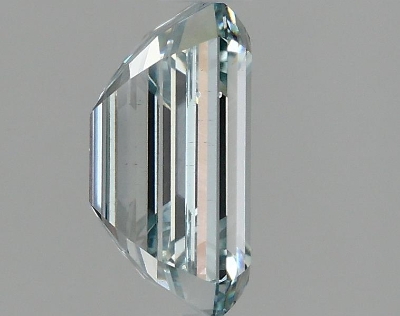 Greenish Blue 2 Carat Emerald Cut - VS1 | Loose Lab Grown Diamond for Engagement Ring | IGI Certified Aura Diamonds