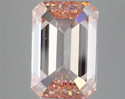 Intense Pink 5 Carat Emerald Cut - VS1 | Loose Lab Grown Diamond for Engagement Ring | IGI Certified