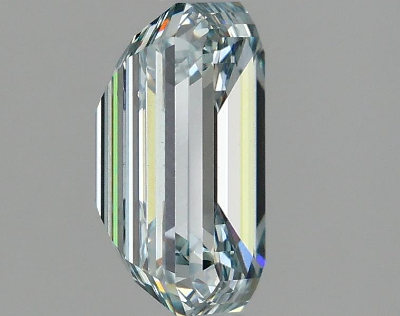 Greenish Blue 2 Carat Emerald Cut - VS1 | Loose Lab Grown Diamond for Engagement Ring | IGI Certified Aura Diamonds