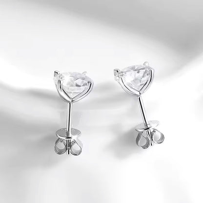 Aura Eternity Stud Earrings - Moissanite