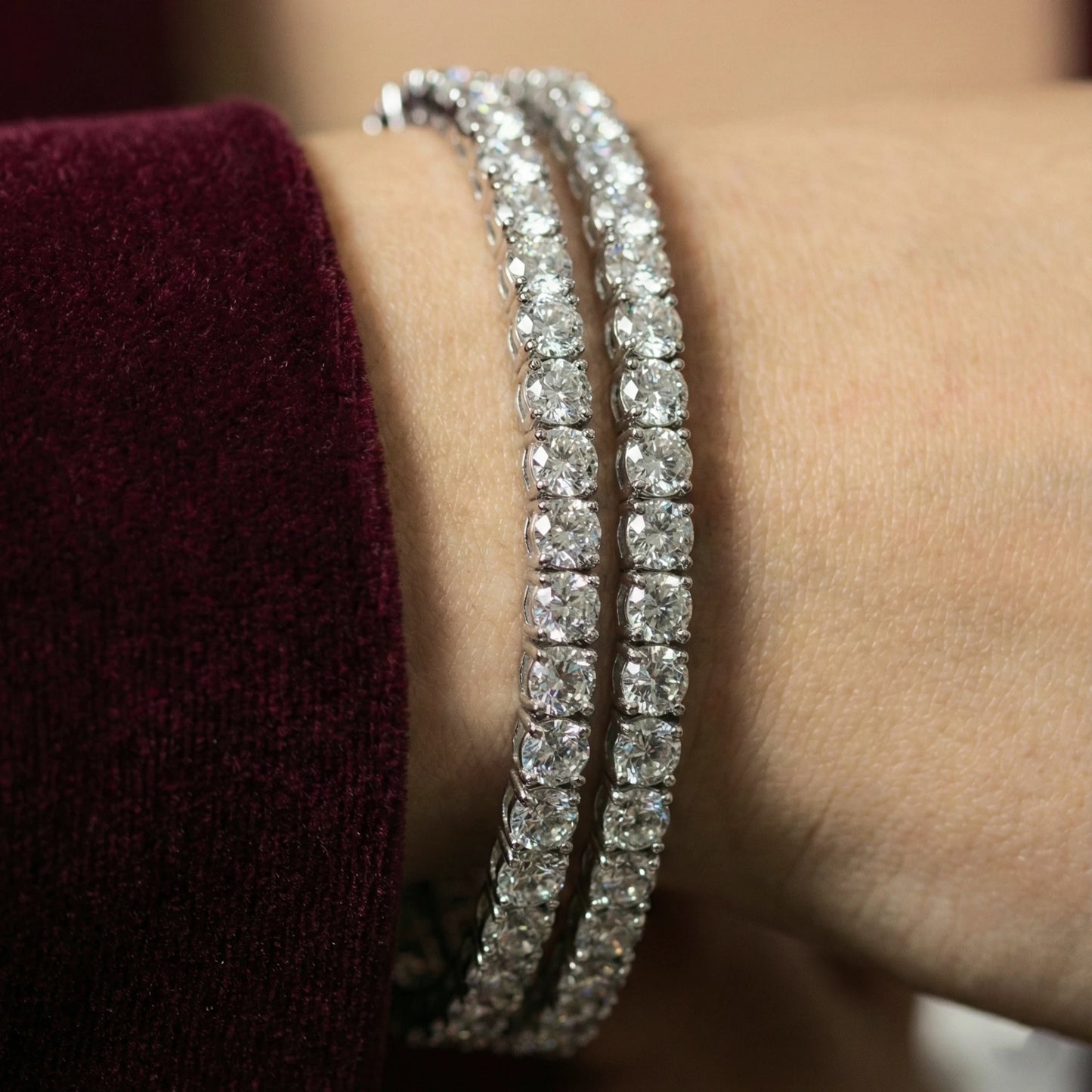 Aura Luxury Tennis Bracelet Limited Edition Sparkling VVS Moissanite aura-luxury-tennis-bracelet-limited-edition-sparkling-vvs-moissanite