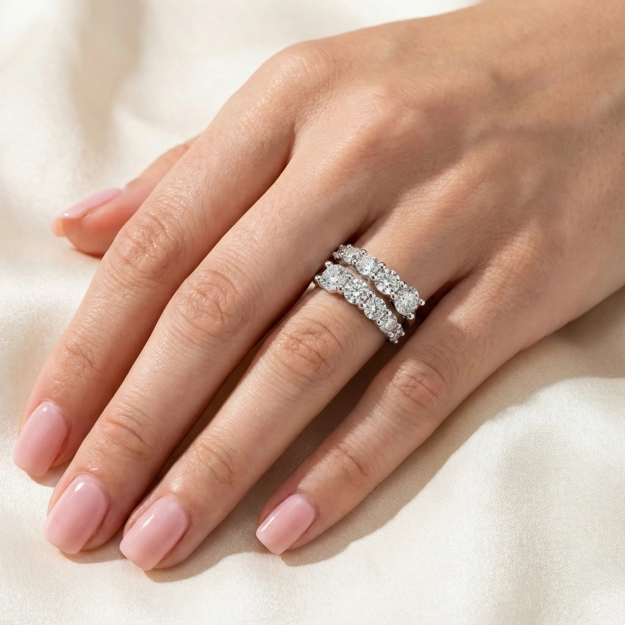 4.2 Carat Weight Vera Moissanite Ring Aura Diamonds