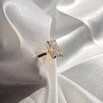 2 Carat Radiant Cut Solitaire | 10K 14K 18K Solid Gold | Lab Diamond Aura Diamonds