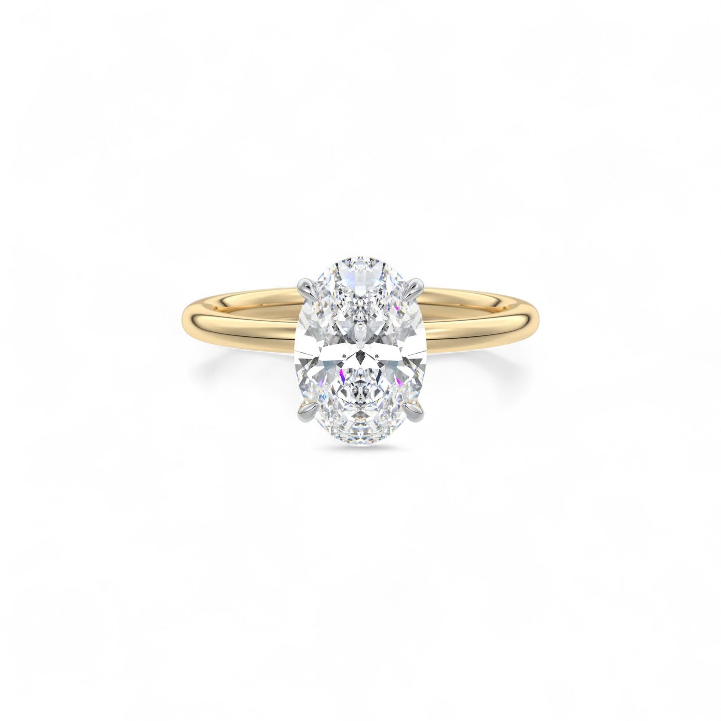 Selena Oval Diamond Solitaire Diamond Ring
