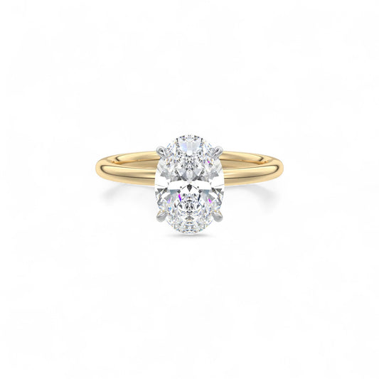 Selena Oval Diamond Solitaire Diamond Ring