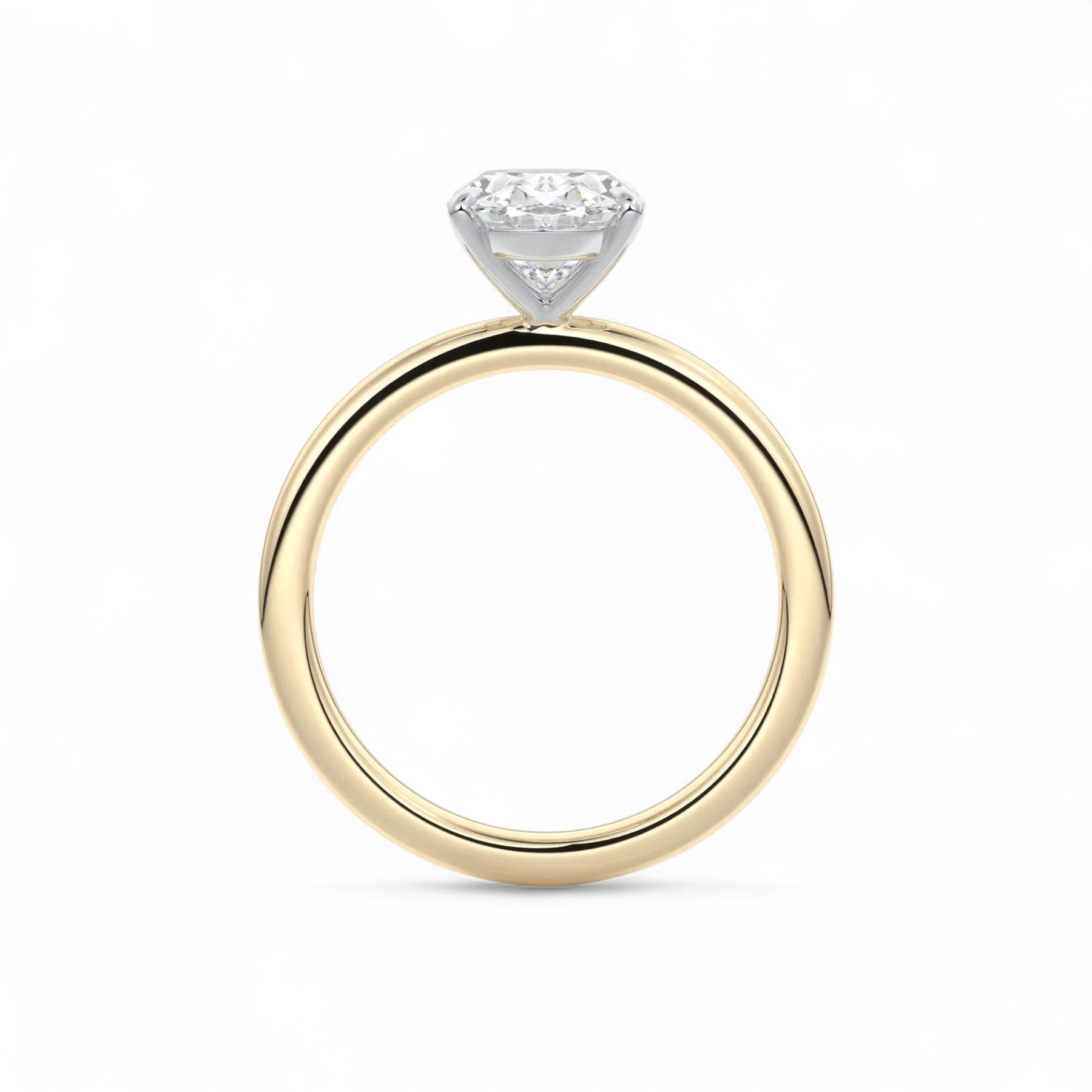 Selena Oval Diamond Solitaire Diamond Ring Aura Diamonds